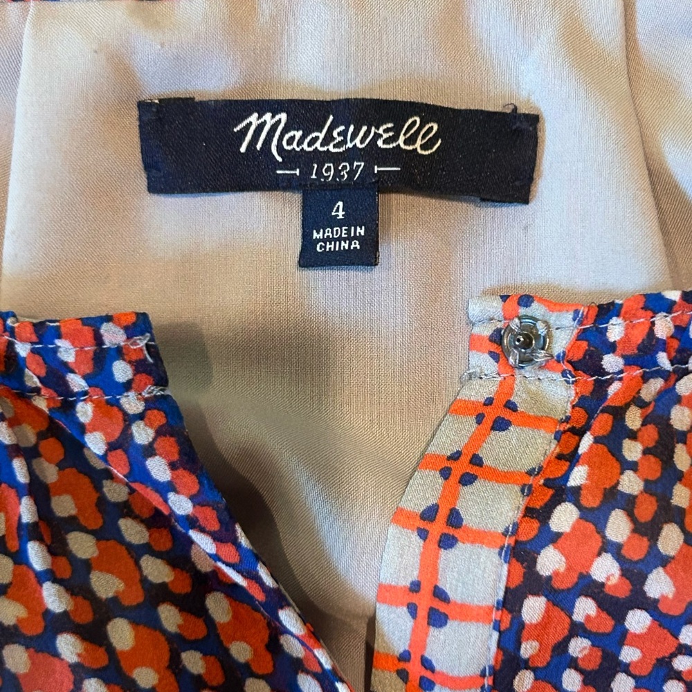 Madewell Multicolor Patterned Blouse - Picture 2 of 11